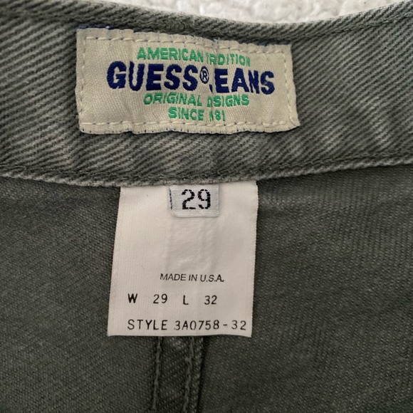 Vintage Guess Jeans Green/Gray Women’s sz 29 - Picture 7 of 14